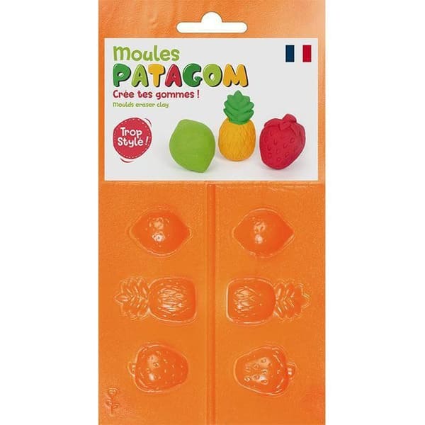 Patagom Creative Seed Muotit - Hedelmät - 3 kpl Multifarvet