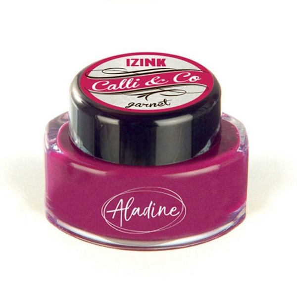 Kalligrafiamuste - ALADINE - Granaatti - 15 ml - Punainen Väri - Vaalean kestävä granat