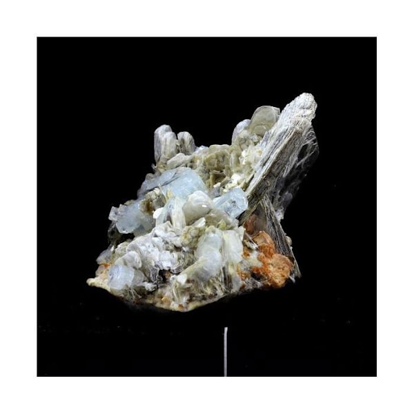 Sten og mineraler. Akvamarin + Muskovit. 936,70 øre. Chumar Bakar, Skardu, Pakistan.