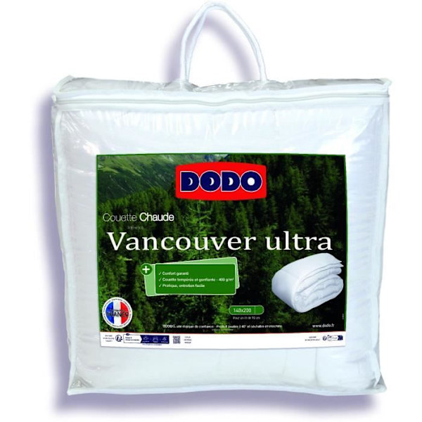 VANCOUVER DODO varmt täcke - 140x200 cm - Ultra Vit