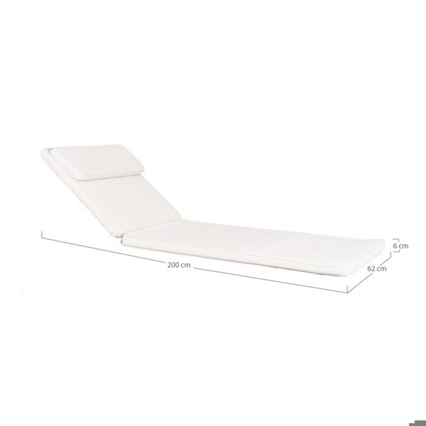Cushion til liggestol ANDORRA Vit