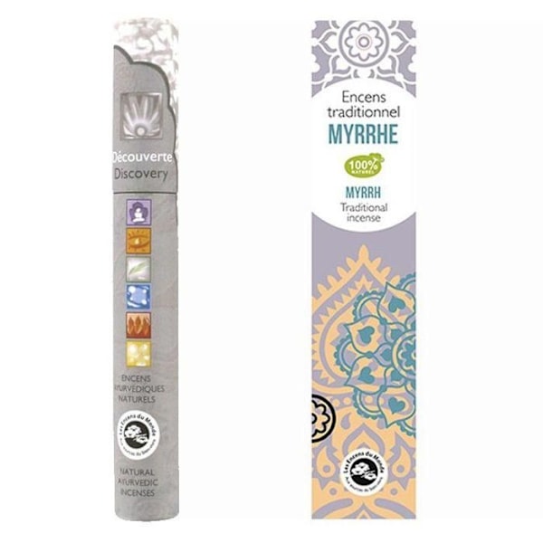 Indisk myrra røgelse 20 pinde + ayurvedisk røgelse 14 pinde