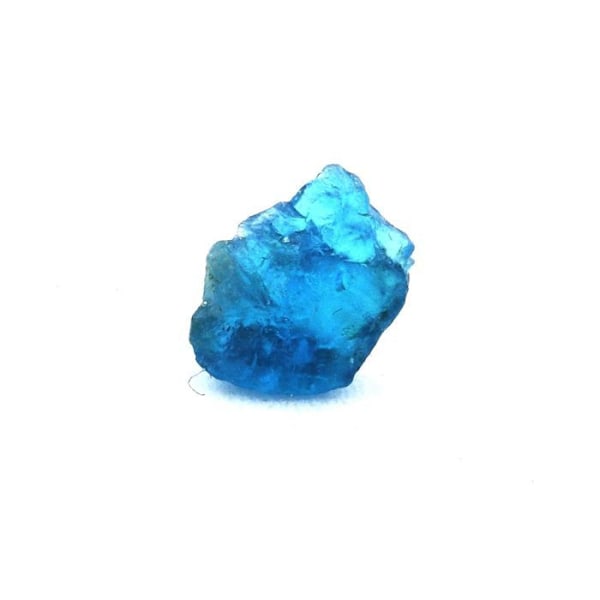 Pierre - ABIJOUX - Neonblå apatite - 1,22 ct - Äkthetscertifikat - 8 x 6 x 3 mm Blå