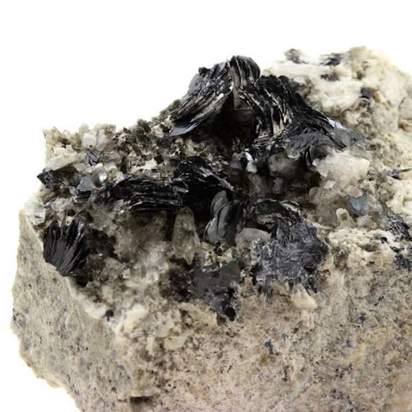 "Sten og Mineraler - ABIJOUX - Hæmatit - 600 ct - Sort - Ægthedsbevis"