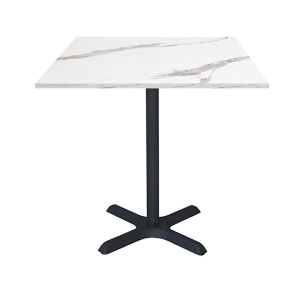 Bord 70 x 70 cm - Dina hvid marmor model Vit