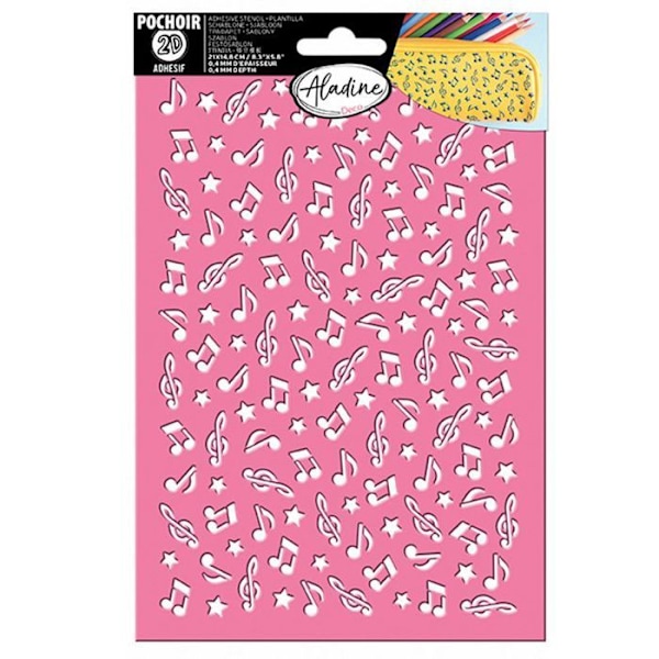 3D-stensiili - Nuotit Rosa