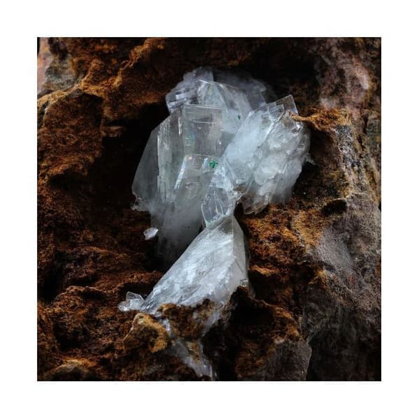 Sten og mineraler. Baryt + Malakit. 3282,0 øre. Congo...