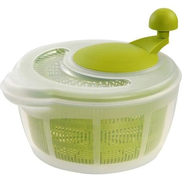 Salatcentrifuge 5 liter i polypropylen, diameter 26 cm Fortuna - Grøn