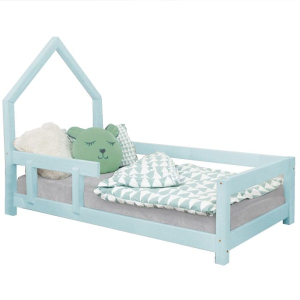 Lit cabane enfant POPPI 140 x 200 vaaleansininen 2 Blå