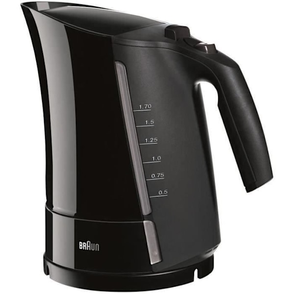 BRAUN WK300 elkedel - 1,7L - Sort - 45s ultrahurtig opvarmning - Aftageligt anti-kalkfilter