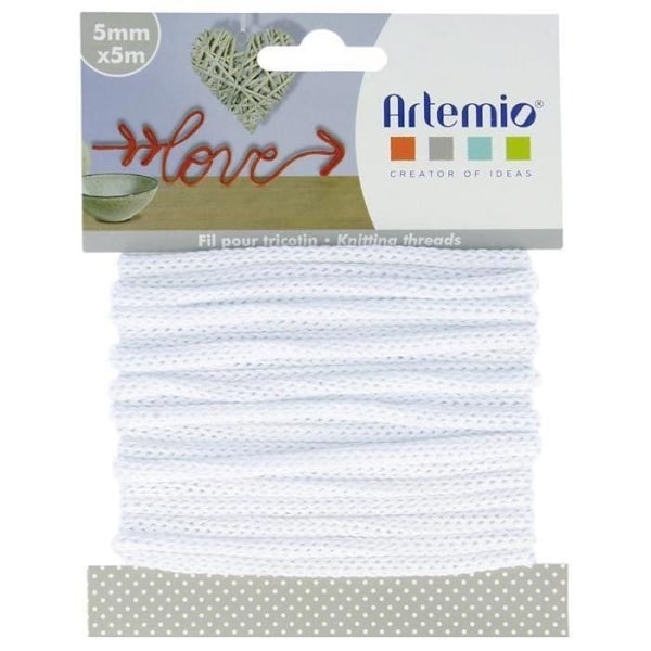 Ficelle - Ej specificerat - Stickgarn - Vit - 5 meter - 5mm Vit