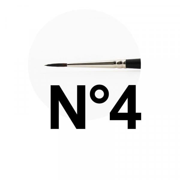 Pinceau - Pyöreä - Vesiväri - Softaqua - Sarja 845 - Pieni harmaa - N°4 - Raphaël