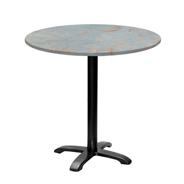 Rundt bord Ø 80 cm - model Bazila grå rust Grå