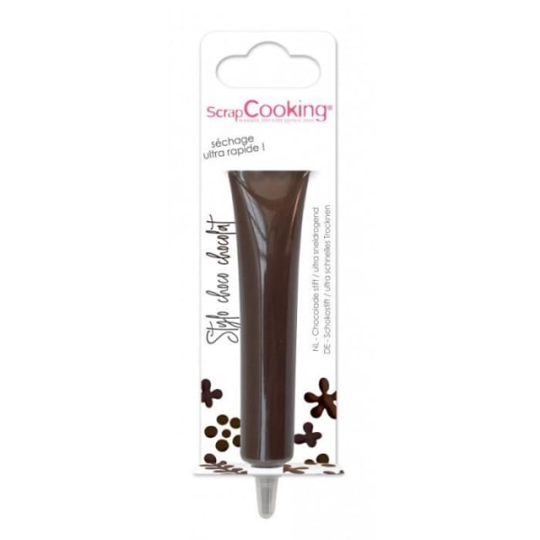 Stylopennor för mat - Scrapcooking - Brun - Tårtdekorationer - Chokladsmak - 25g kastanj