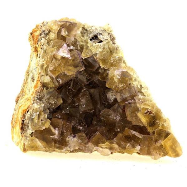 Sten og mineraler. Fluorit. 602,5 øre. Valzergues, Aveyron, Occitanie, Frankrig..