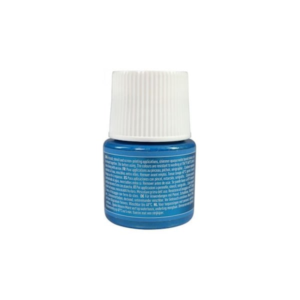 Kangasmaali - Pébéo - Setacolor läpinäkymätön moire - Sähkösininen - 45 ml - Satiiniefekti Elektriskt blå