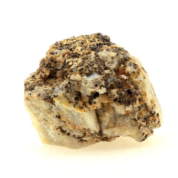 Kivet ja mineraalit. Microcline + Biotiitti. 371,40 senttiä. Vanha Mayres, Ardèche, Ranska.