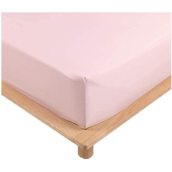 Pussilakana Perkaali - 30 Cm Korkea - 90x190cm - Vaaleanpunainen Rosa