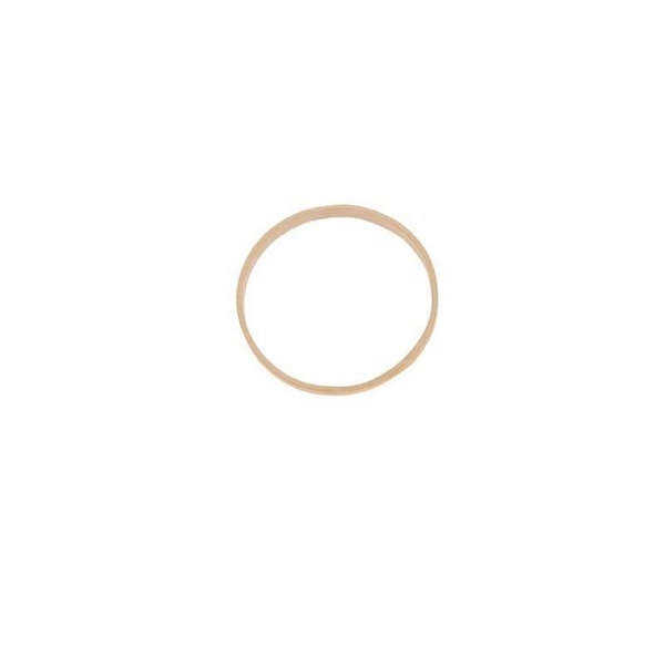 Platt bamburing Ø 10 cm brun