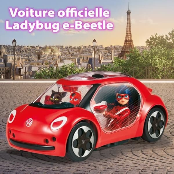 Ihmeellinen leppäkerttuauto - Leppäkertun Volkswagen e-Beetle - Bandai Röd