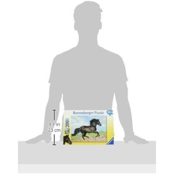 200 bitar XXL pussel Svart hingst - Ravensburger - Landskap och natur - Från 8 år Flerfärgad