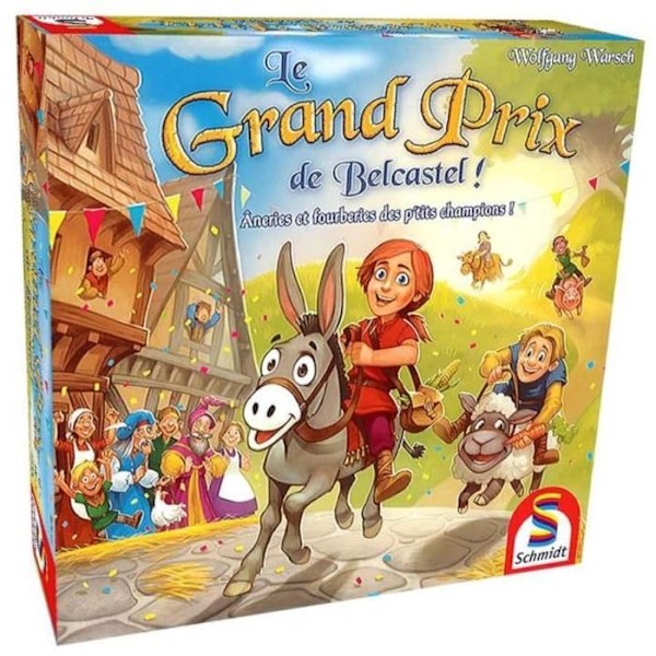 Belcastel Grand Prix - Brætspil - SCHMIDT SPIELE - Oplev et hektisk kapløb gennem Belcastel Grand Prix! Flerfarvet