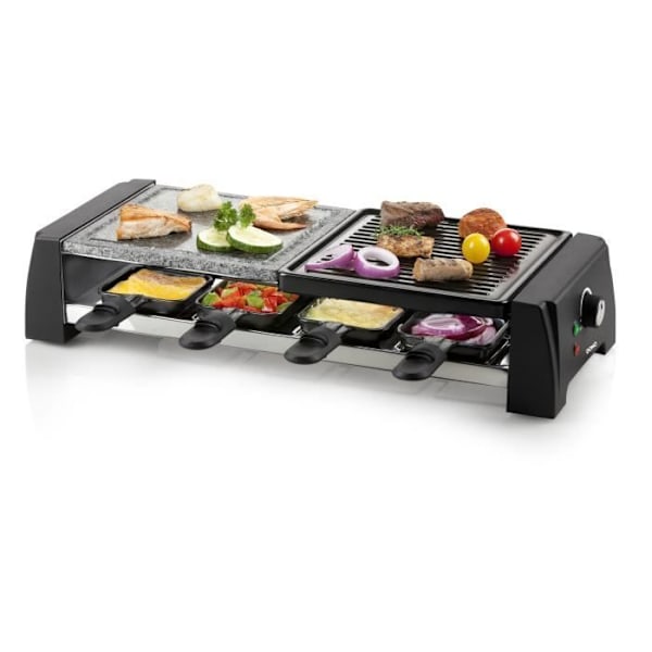 Raclette - Grill - DOMO matlagningssten - 8 personer DO9190G Svart