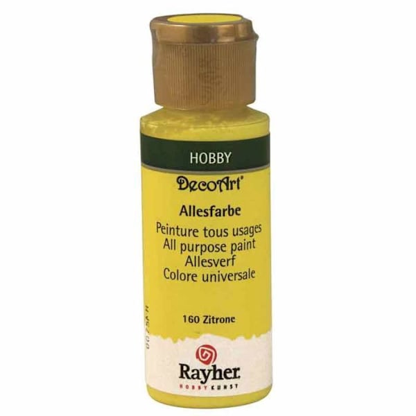 Acrylmaleri - DECOART - Guldgul - 59 ml - Lysbestandig - Til alle formål Gult guld