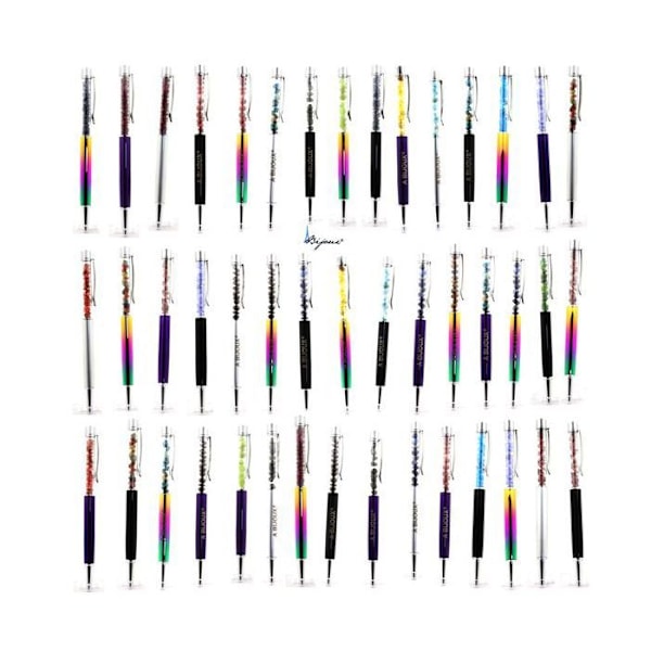 Stenar och mineraler. Raw Multicolored Tourmaline Minerals Pen Zambia. Svart färg. Flerfärgad