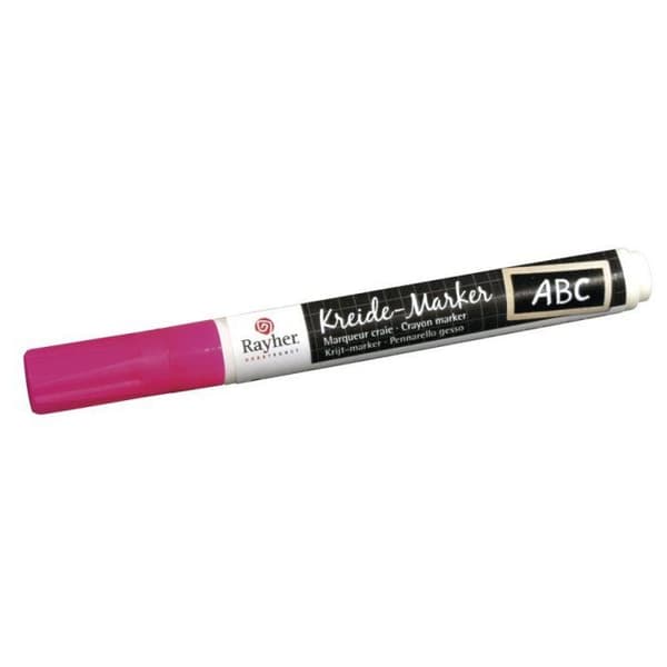 Liitukynä, kärki 2-6 mm, kirkas vaaleanpunainen Ros
