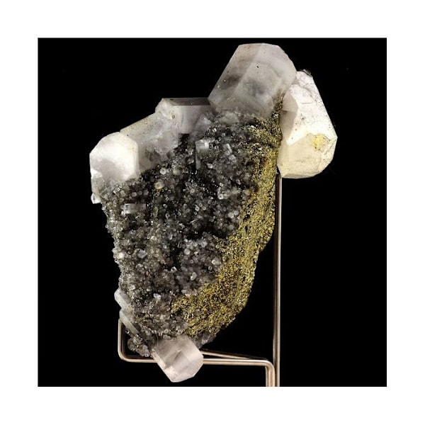 Sten og mineraler. Calcit, Pyrit, Fluorit. 1168,0 øre. El Hammam Mine, Meknes, Marokko.