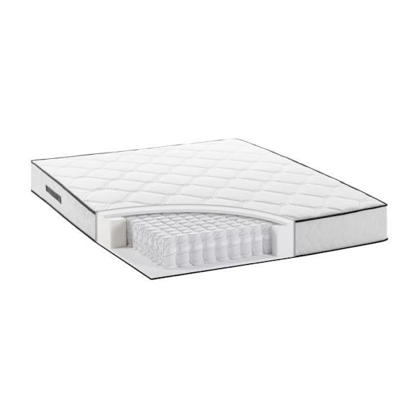 DEKO DREAM Détente 19 cm Madras + seng 140 x 190 cm - pocketfjedre - 7 zoner - vendbar - fremstillet i Belgien