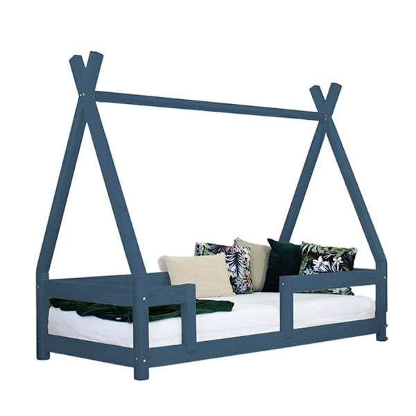 "Lit cabane enfant NAKANA 120 x 180 sininen" Blå