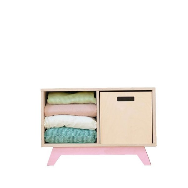 NABOSKY opbevaringsmøbel rosa 1x2 Rosa