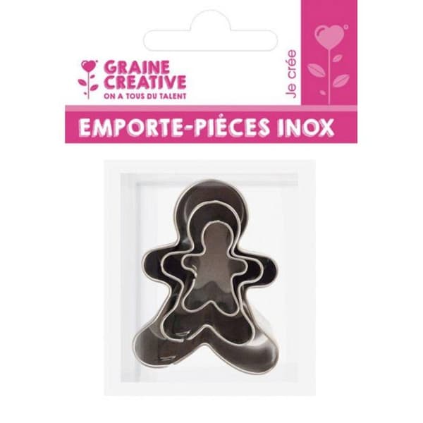 Graine Créative - metallutstickare Pepparkaksgubbe 3 delar