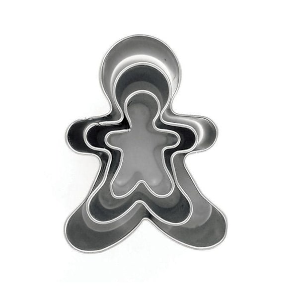 metalliska pepparkaksformar Gubbe 3 stycken