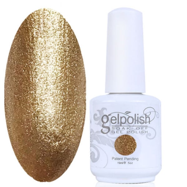 Gellack Gelpolish Startkit inklusive en färg Goldish guld