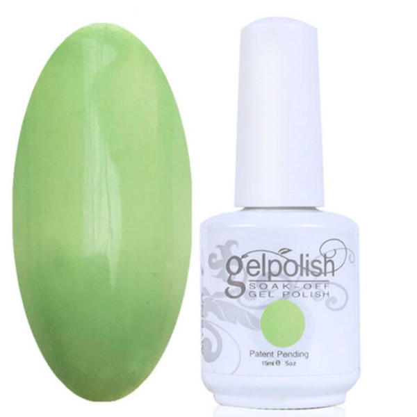Gellack Gelpolish startkit ink en färg Fade Green grön