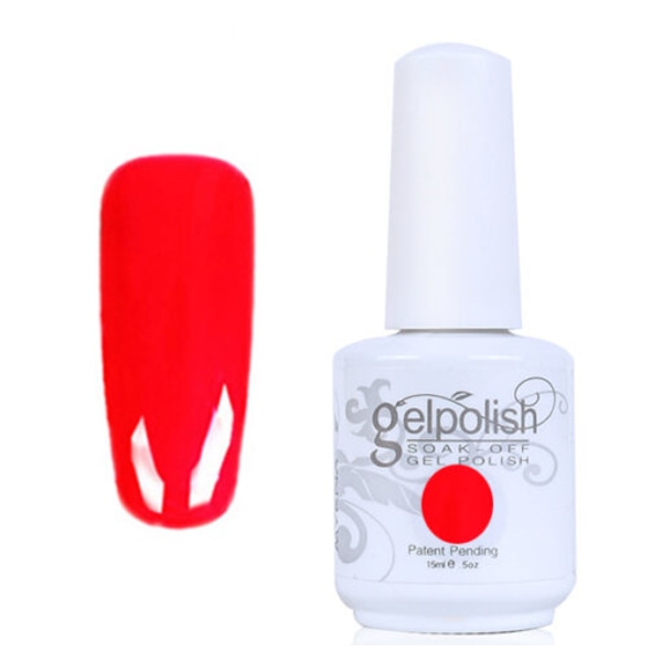 Gellack Gelpolish Startkit med färg Raspberry Red
