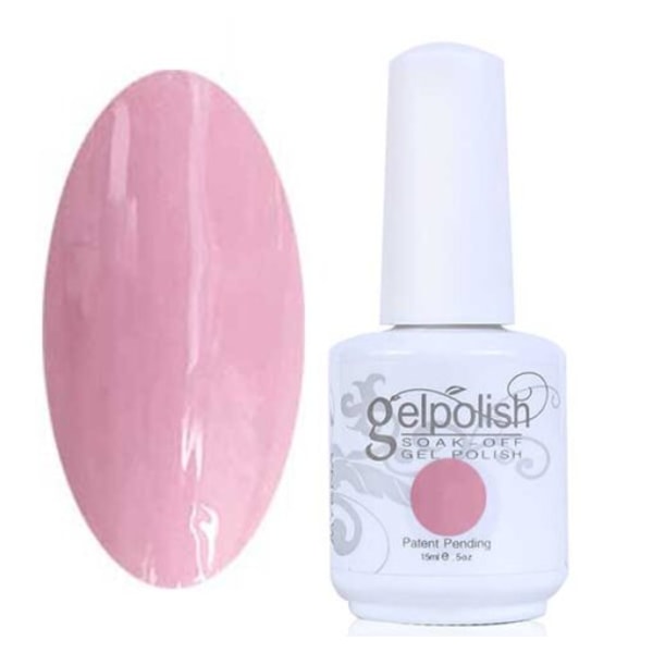 Gellack Gelpolish Starkit med en färg Miss Piggy rosa