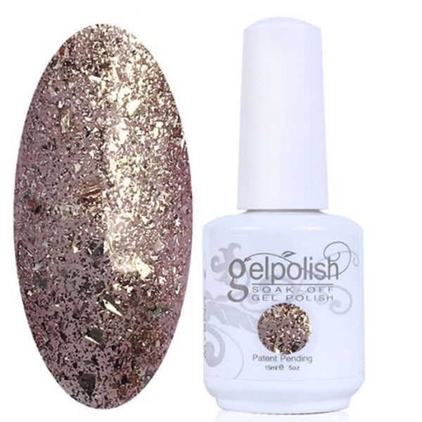 Gellack Gelpolish Startkit med en färg Champagne Gold 006 guld