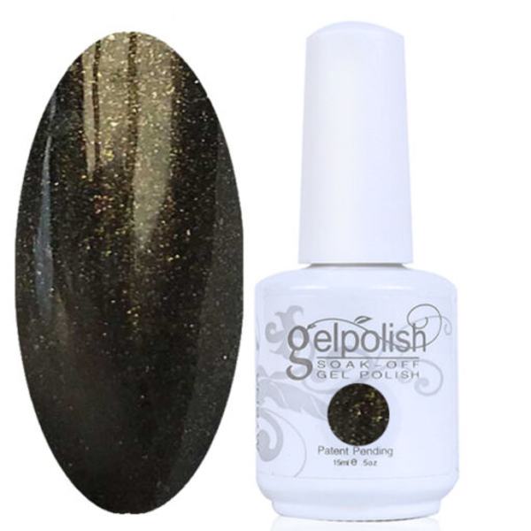 Gellack Gelpolish Startset med en färg Coffee Goldflake kaffe