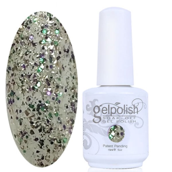 Gellack Gelpolish Platinum Confetti