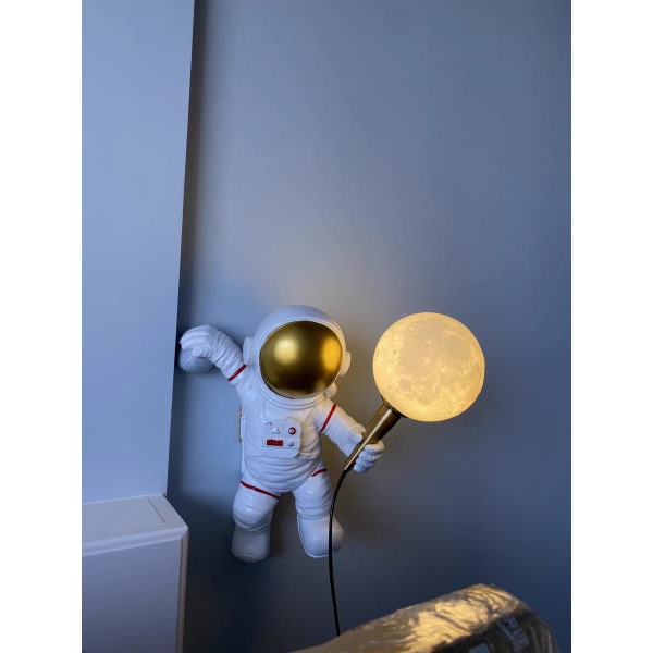 Nordisk LED personlighet astronaut måne barnrum vägglampa kök matsal sovrum arbetsrum balkong gång lamp dekoration