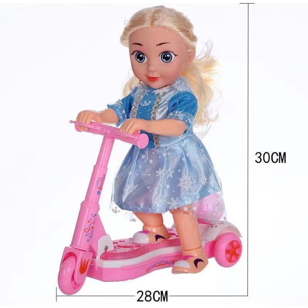 Söt Princess Scooter Doll överraskningspresent för julfödelsedag