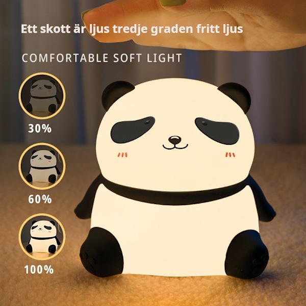 Panda LED klappljus