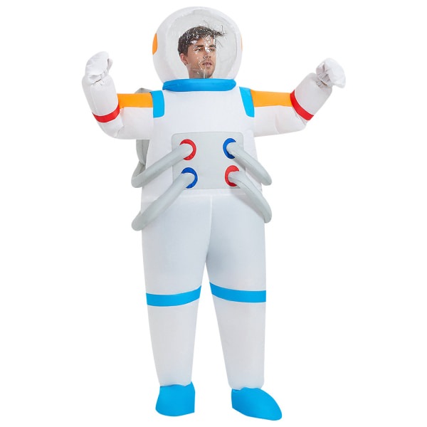 Astronaut uppblåsbar dräkt astronaut blåser kostym prestanda rekvisita helkroppsdräkt unisex vuxen