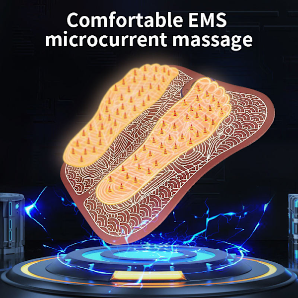 Bärbar pulsfotmassageapparat EMS andra generationens uppgradering av fotmassagedyna