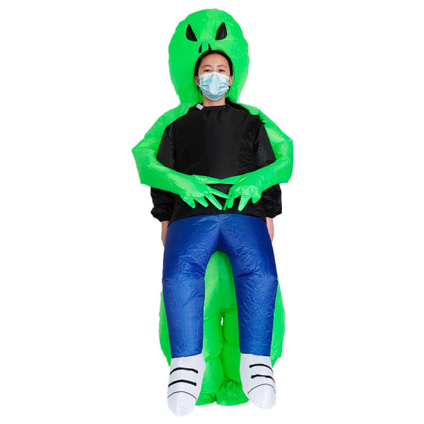 Halloween parodi läskig uppblåsbar utomjordisk kostym