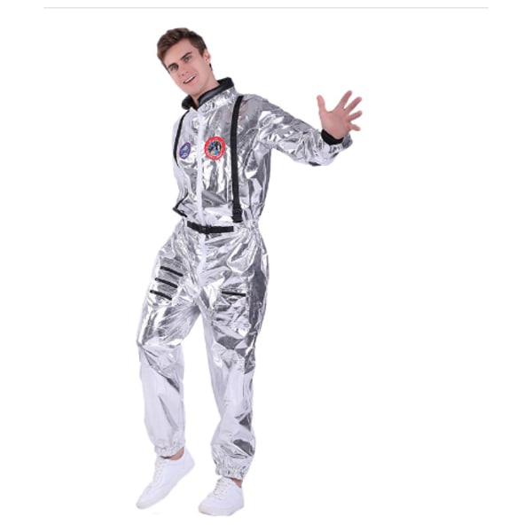 Vandrande jord rymddräkt Cosplay uniform manlig Halloween kostym XL White XL